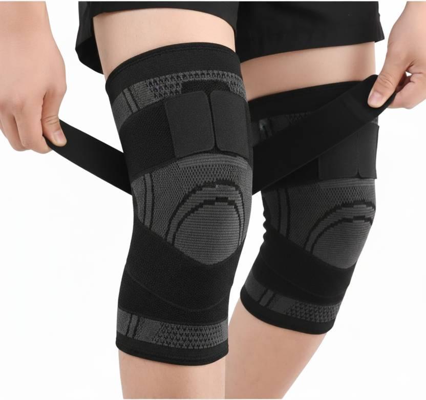 2-Pack Breathable Fiber Knee Brace – Unisex Compression Knee Support for Sports, Running & Outdoor Activity - Shopeleven