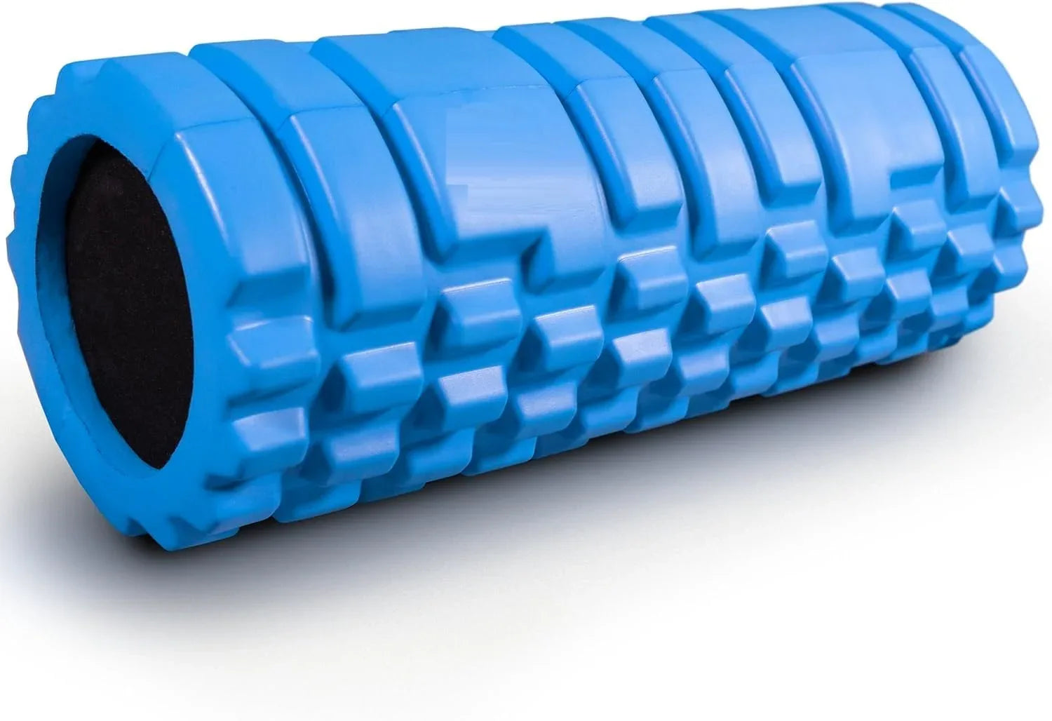 Black EVA Foam Roller – High-Density Trigger-Point Muscle Massager for Deep Tissue, Post-Workout Recovery & Daily Body Care - Shopeleven