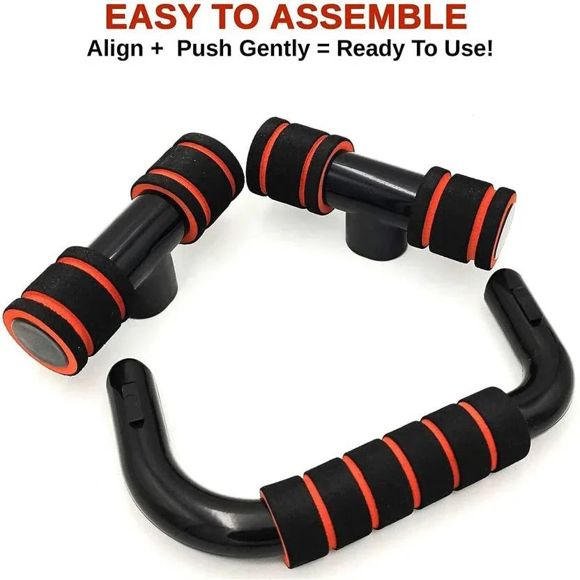 2-Piece Ergonomic Push-Up Bars – Non-Slip Portable Push-Up Stands for Home Strength Training (Copy) - Shopeleven