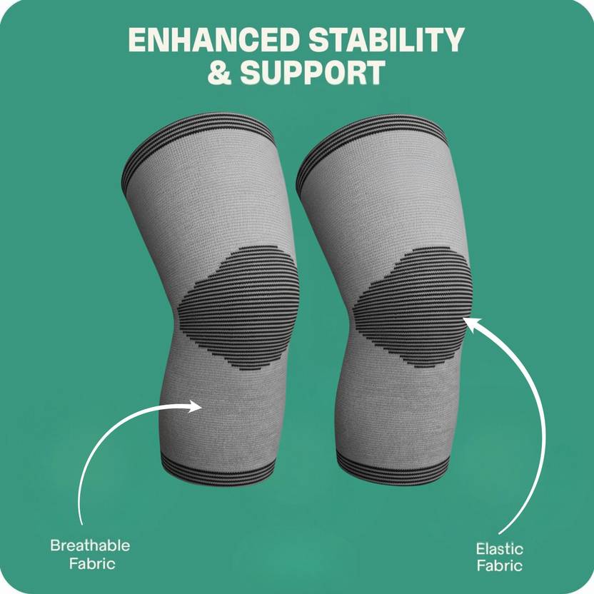 2-Pack Breathable Fiber Knee Brace – Unisex Compression Knee Support for Sports, Running & Outdoor Activity (Copy)
