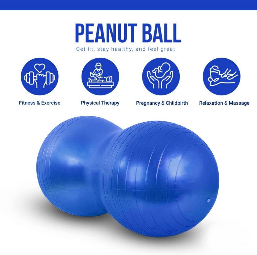 Peanut-Shaped Anti-Burst Yoga Ball – Stability & Balance Trainer for Back Massage, Physical Therapy & Core Exercise – Durable, Slip-Resistant
