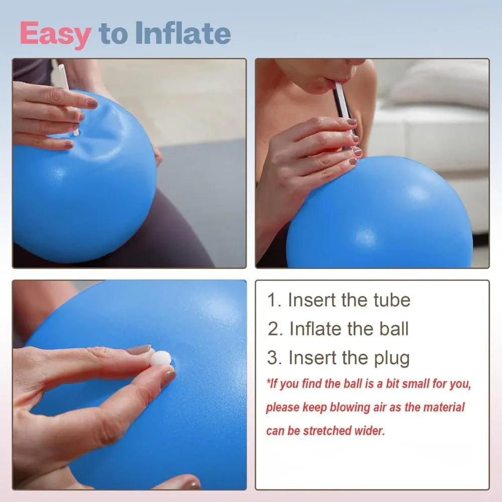 Anti-Burst Exercise Gym Ball for Workout, Yoga, Pilates & Home Fitness | Stability Ball with Pump | Balance & Core Trainer - Shopeleven