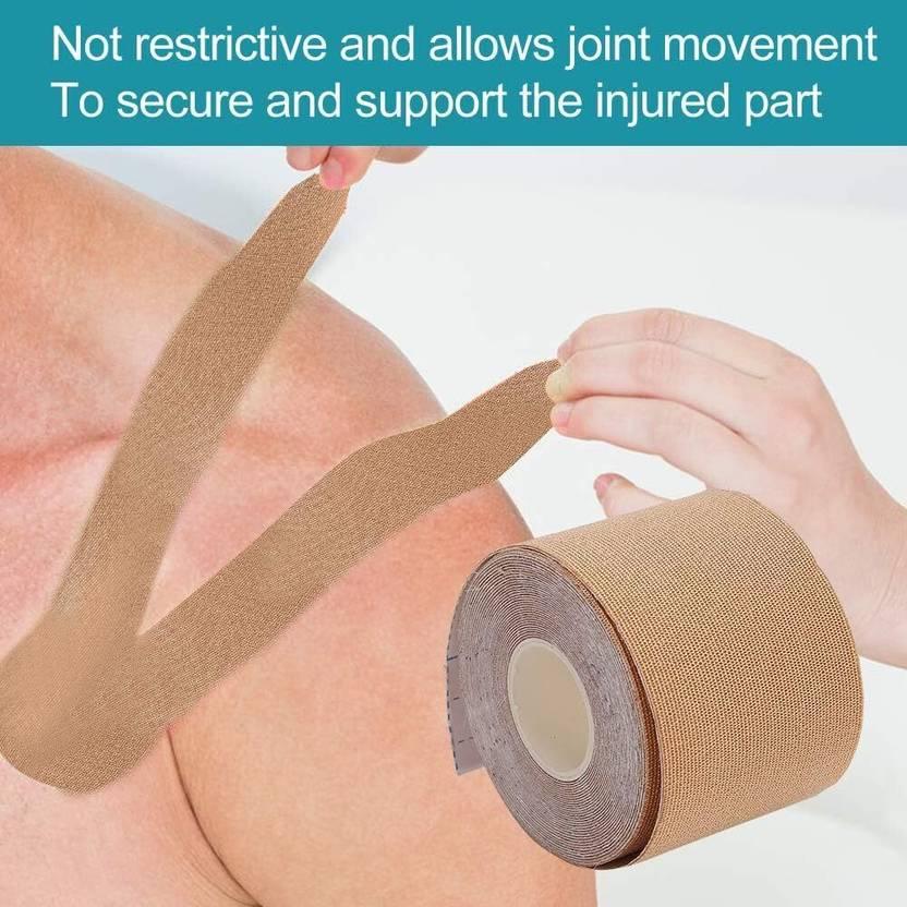 Elastic Kinesiology Sports Tape – Uncut Muscle & Joint Support Tape for Rehab, Fitness, Physiotherapy & Athletic Use - Shopeleven