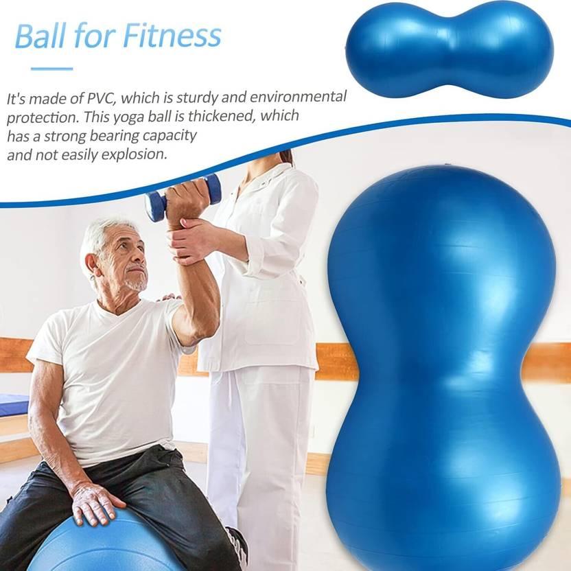 Peanut-Shaped Anti-Burst Yoga Ball – Stability & Balance Trainer for Back Massage, Physical Therapy & Core Exercise – Durable, Slip-Resistant - Shopeleven