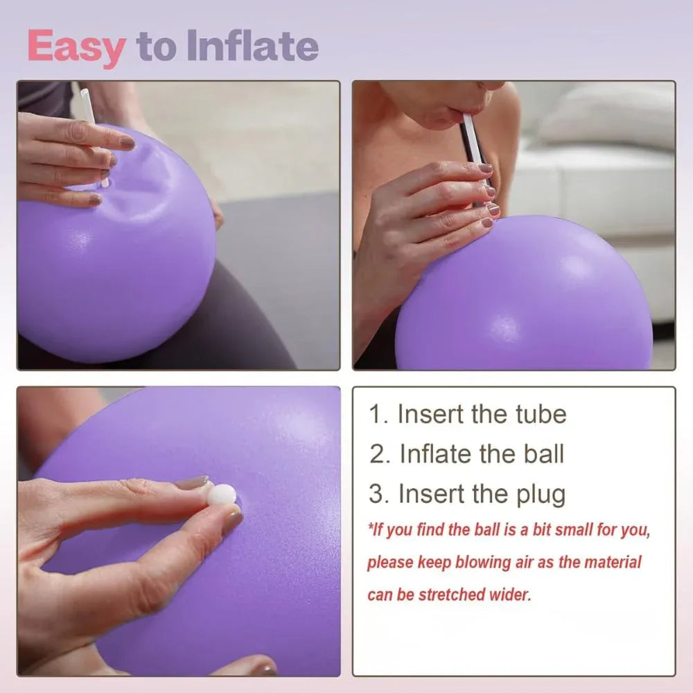 Anti-Burst Exercise Gym Ball for Workout, Yoga, Pilates & Home Fitness | Stability Ball with Pump | Balance & Core Trainer - Shopeleven