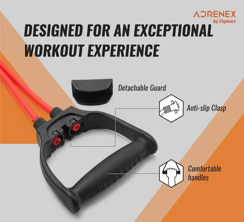 High Quality Latex Resistance Band With Big Handles And Door Anchor, Exercise Bands, Workout Bands, Suitable For Fitness Strength Training, Yoga, Pilates, Home Gym - Shopeleven