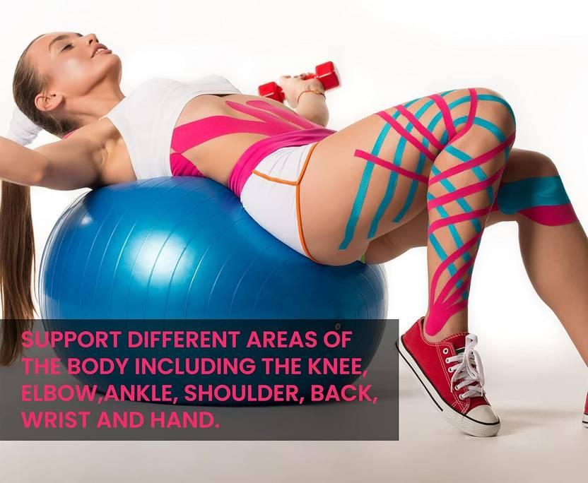 Elastic Kinesiology Sports Tape – Uncut Muscle & Joint Support Tape for Rehab, Fitness, Physiotherapy & Athletic Use - Shopeleven