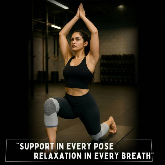 2-Pack Breathable Fiber Knee Brace – Unisex Compression Knee Support for Sports, Running & Outdoor Activity (Copy)