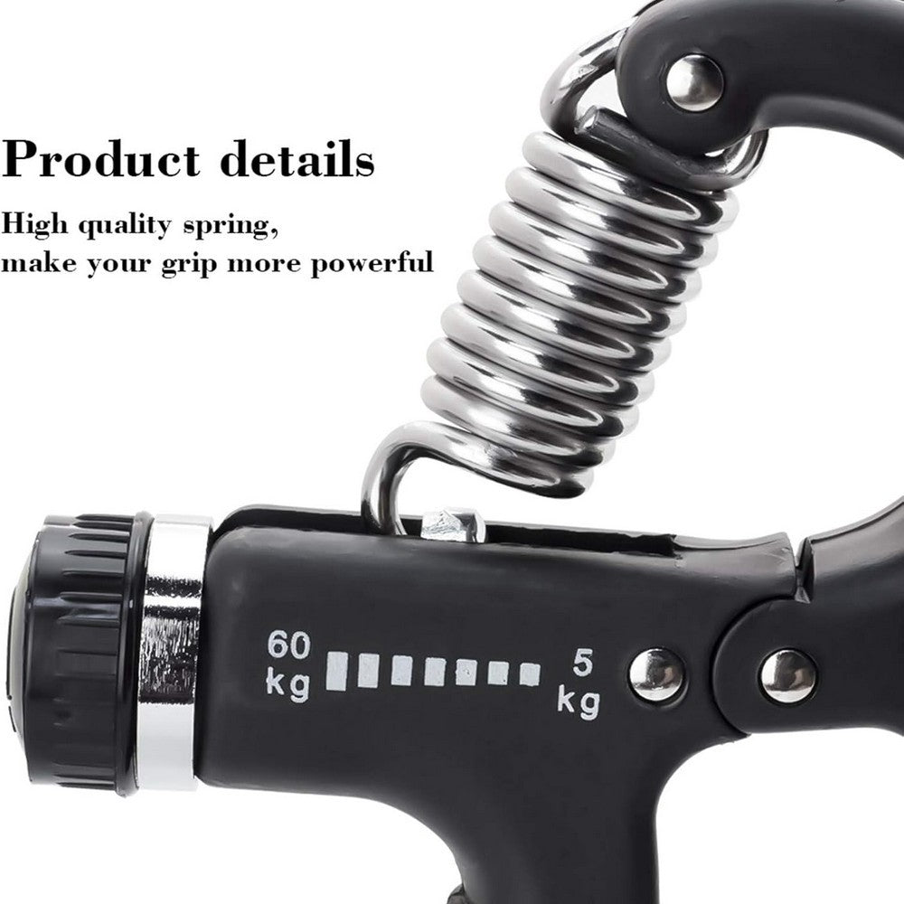 Adjustable Grip Strengthener (5–60 kg / 11–132 lbs) – Heavy-Duty Hand & Forearm Exerciser for Home Fitness