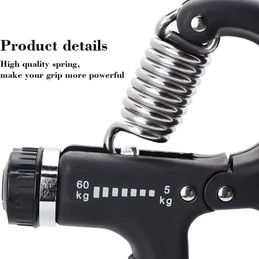 Adjustable Grip Strengthener (5–60 kg / 11–132 lbs) – Heavy-Duty Hand & Forearm Exerciser for Home Fitness