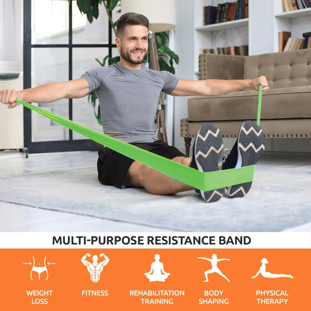 Advanced Yoga Stretching Band - Suitable for full body exercises, stretching bands, yoga exercises, Pilates, and stretching. Ideal for exercise, fitness, resistance bands, elastic bands, and yoga bands with strength and flexibility - Shopeleven