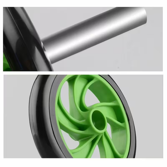 Home Gym Ab Roller Wheel - Non-Slip Grip, Core Strength & Burning Workout Equipment with Free Knee Mat - Heavy-Duty PVC Construction for Abs, Arms, Legs