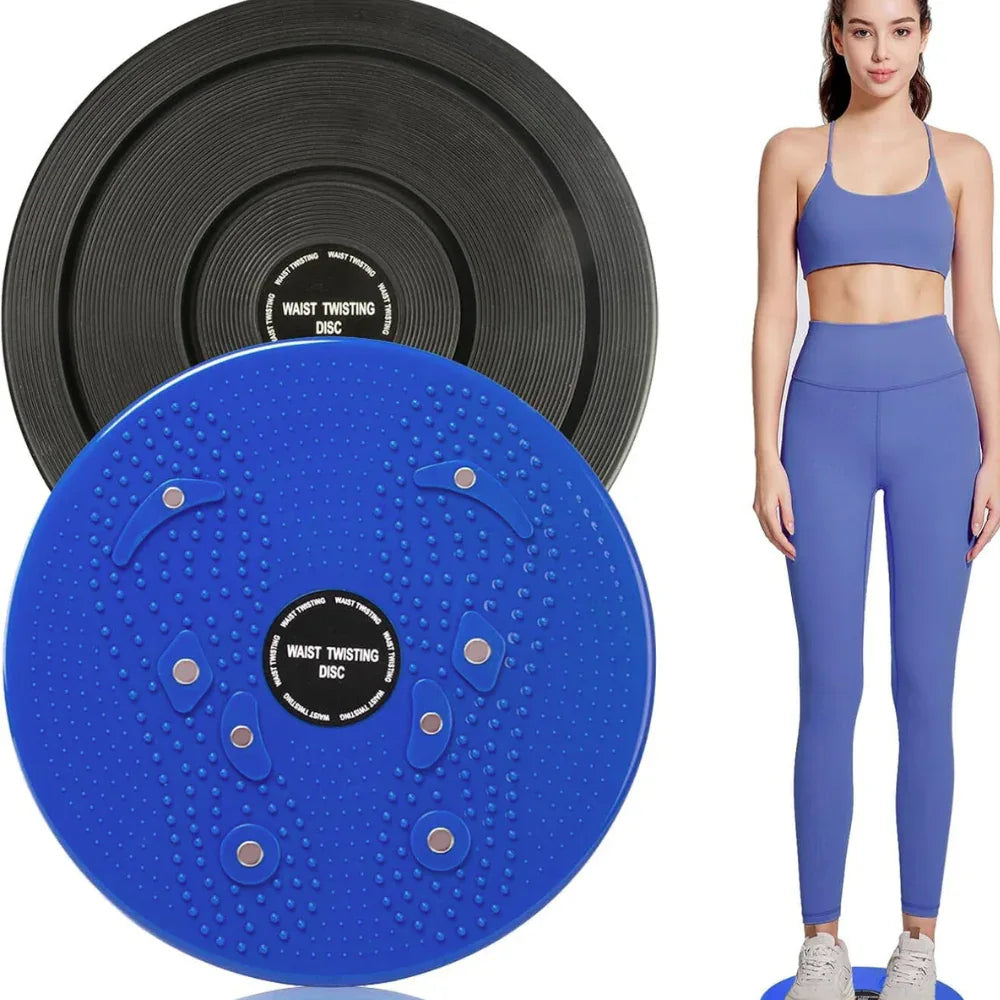 Tummy Twister, Tummy Trimmer, Abs Roller & Shaper, Exercise Machine, Non-Slip Surface, Blue - Shopeleven