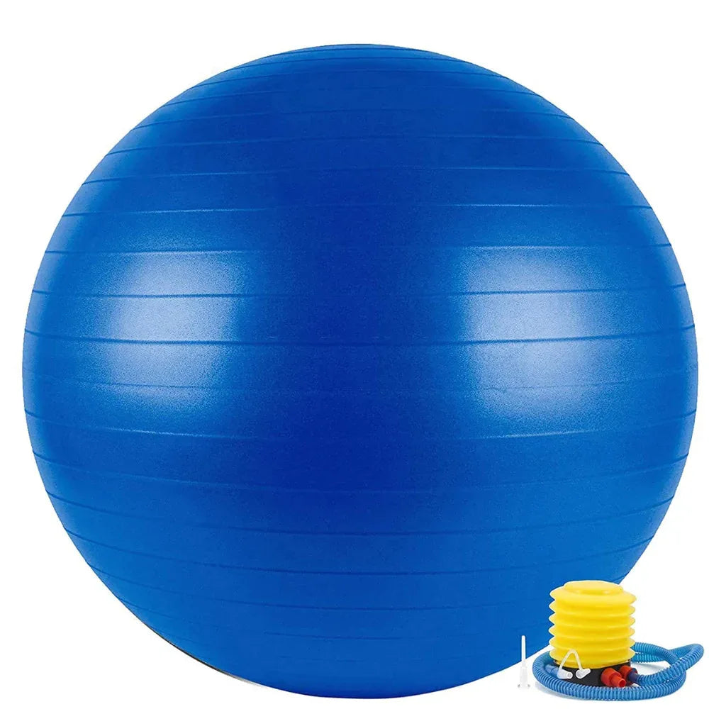 Heavy-Duty Fitness & Stability Ball with Pump – Premium PVC Exercise Ball for Yoga, Core & Balance Workouts - Shopeleven