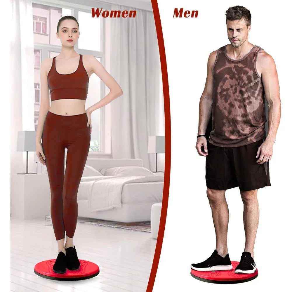 Tummy Twister, Tummy Trimmer, Abs Roller & Shaper, Exercise Machine, Non-Slip Surface, Red - Shopeleven