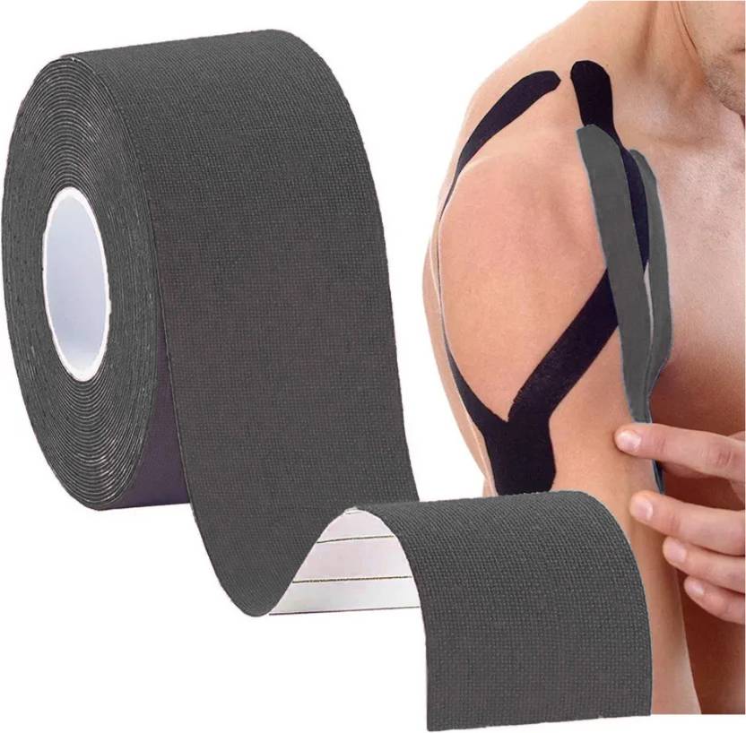 Elastic Kinesiology Sports Tape – Uncut Muscle & Joint Support Tape for Rehab, Fitness, Physiotherapy & Athletic Use