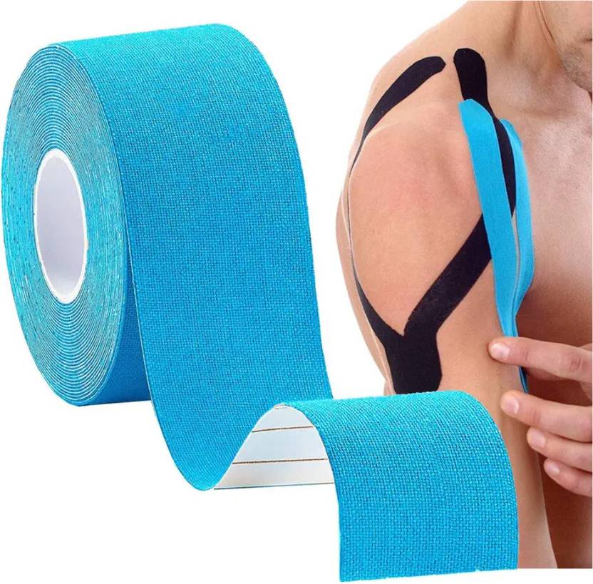 Elastic Kinesiology Sports Tape – Uncut Muscle & Joint Support Tape for Rehab, Fitness, Physiotherapy & Athletic Use