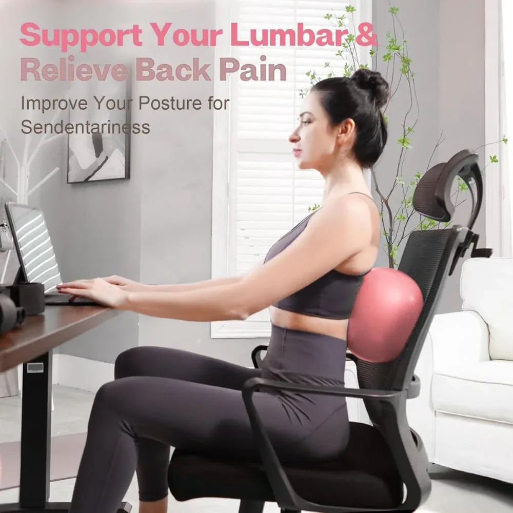 Anti-Burst Exercise Gym Ball for Workout, Yoga, Pilates & Home Fitness | Stability Ball with Pump | Balance & Core Trainer - Shopeleven