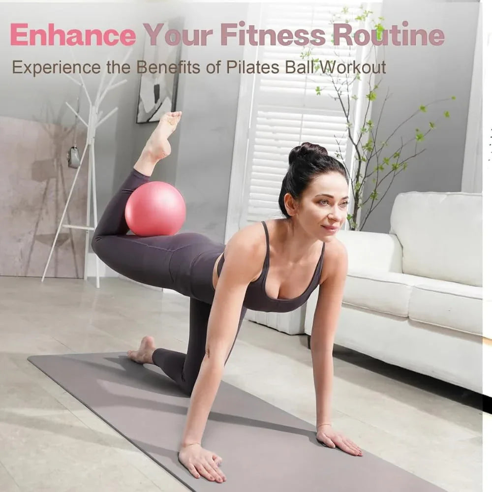 Anti-Burst Exercise Gym Ball for Workout, Yoga, Pilates & Home Fitness | Stability Ball with Pump | Balance & Core Trainer - Shopeleven