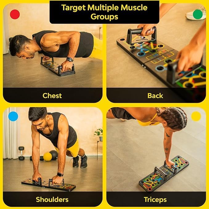 Multifunctional Home Gym Push-Up Training Board – Ergonomic Chest & Shoulder Strength Equipment (PP Material)