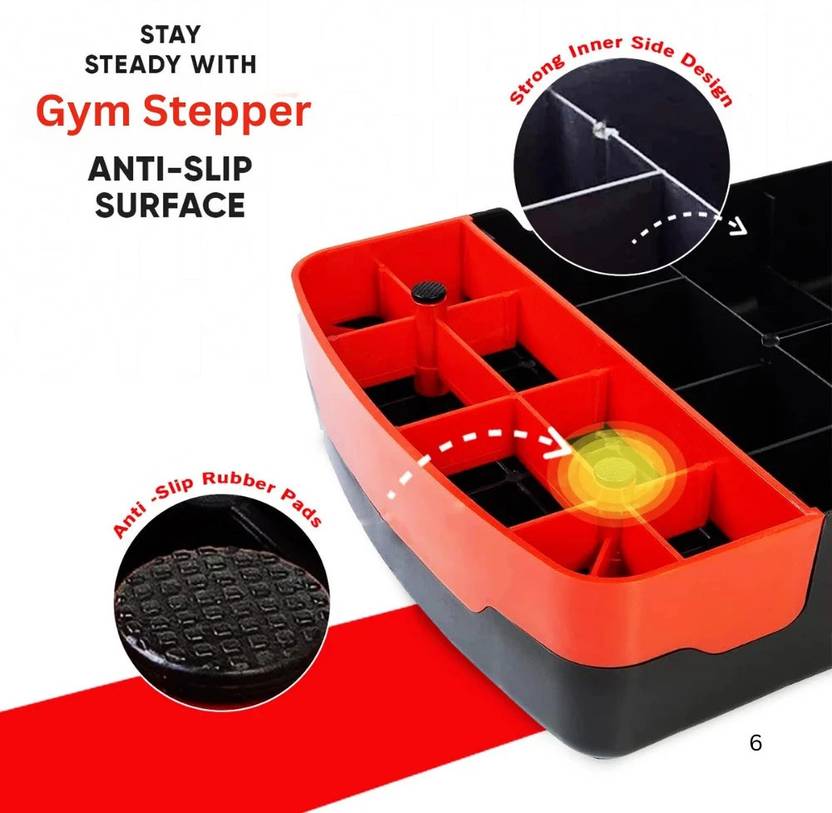 Adjustable Height Aerobic Step Board – Portable Home Stepper for Cardio, Zumba & Fitness Workouts