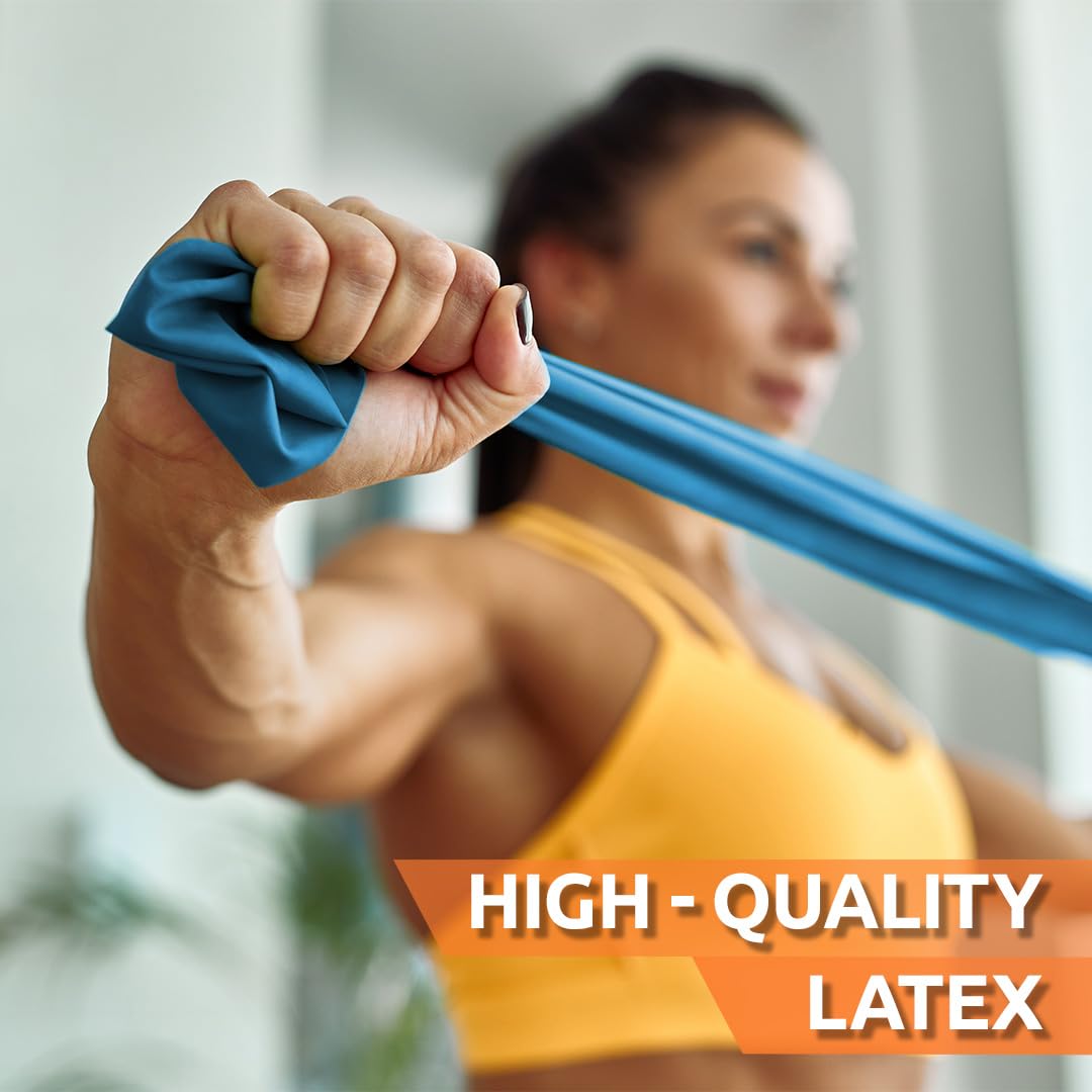 Advanced Yoga Stretching Band - Suitable for full body exercises, stretching bands, yoga exercises, Pilates, and stretching. Ideal for exercise, fitness, resistance bands, elastic bands, and yoga bands with strength and flexibility