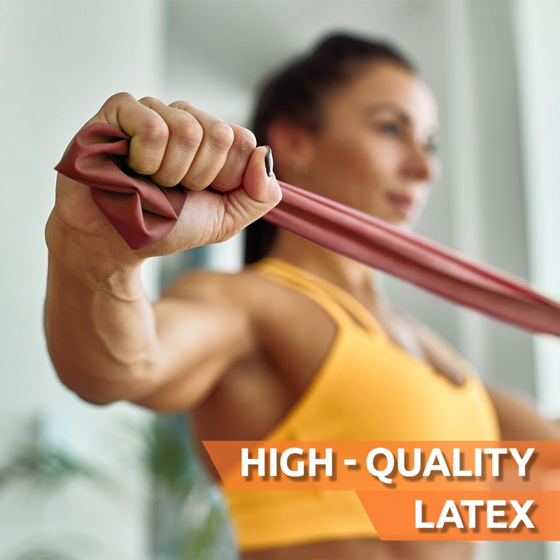 Advanced Yoga Stretching Band - Suitable for full body exercises, stretching bands, yoga exercises, Pilates, and stretching. Ideal for exercise, fitness, resistance bands, elastic bands, and yoga bands with strength and flexibility