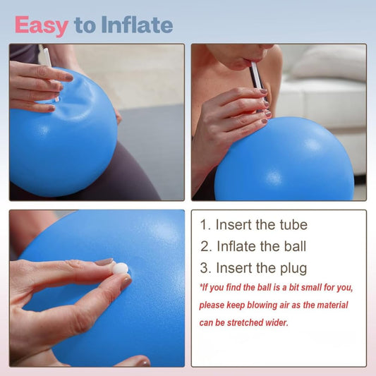 Anti-Burst Exercise Gym Ball for Workout, Yoga, Pilates & Home Fitness | Stability Ball with Pump | Balance & Core Trainer