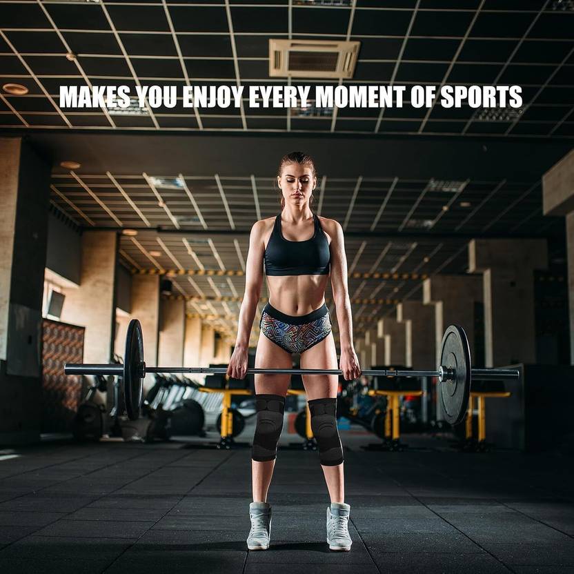 2-Pack Breathable Fiber Knee Brace – Unisex Compression Knee Support for Sports, Running & Outdoor Activity