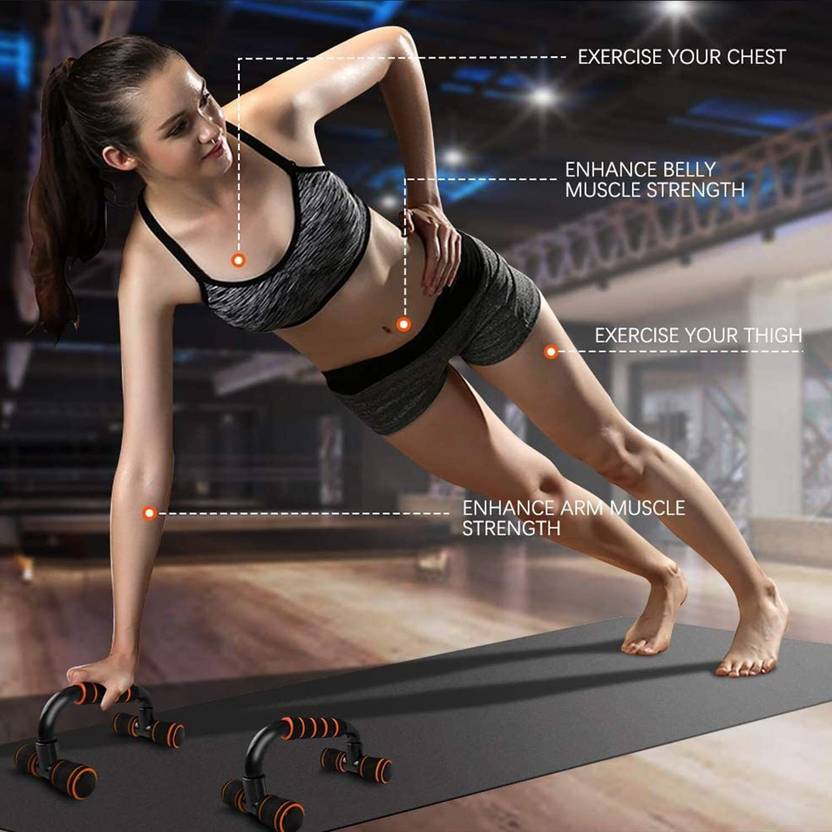 2-Piece Ergonomic Push-Up Bars – Non-Slip Portable Push-Up Stands for Home Strength Training (Copy)