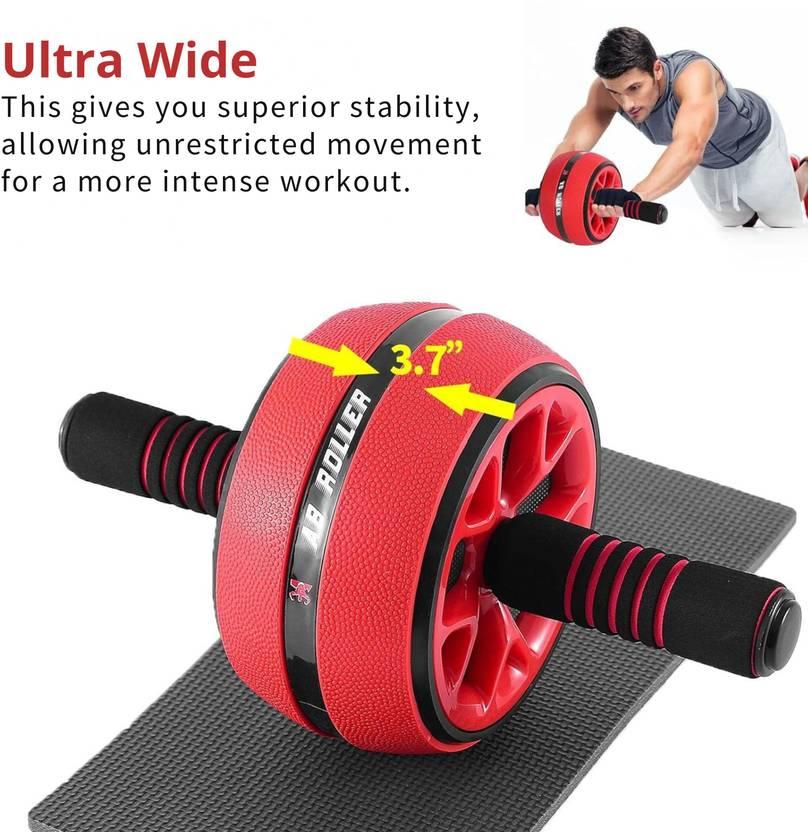 Portable Ab Wheel for Core Strengthening - 1pc Durable PP Material, Abdominal and Core Strength Training Equipment, Home Gym Fitness Exercise Wheel for Men and Women - Shopeleven