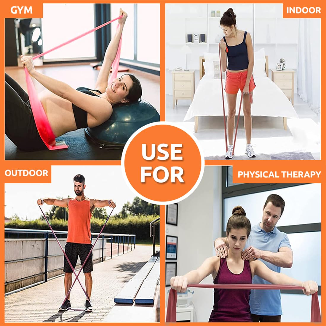 Advanced Yoga Stretching Band - Suitable for full body exercises, stretching bands, yoga exercises, Pilates, and stretching. Ideal for exercise, fitness, resistance bands, elastic bands, and yoga bands with strength and flexibility