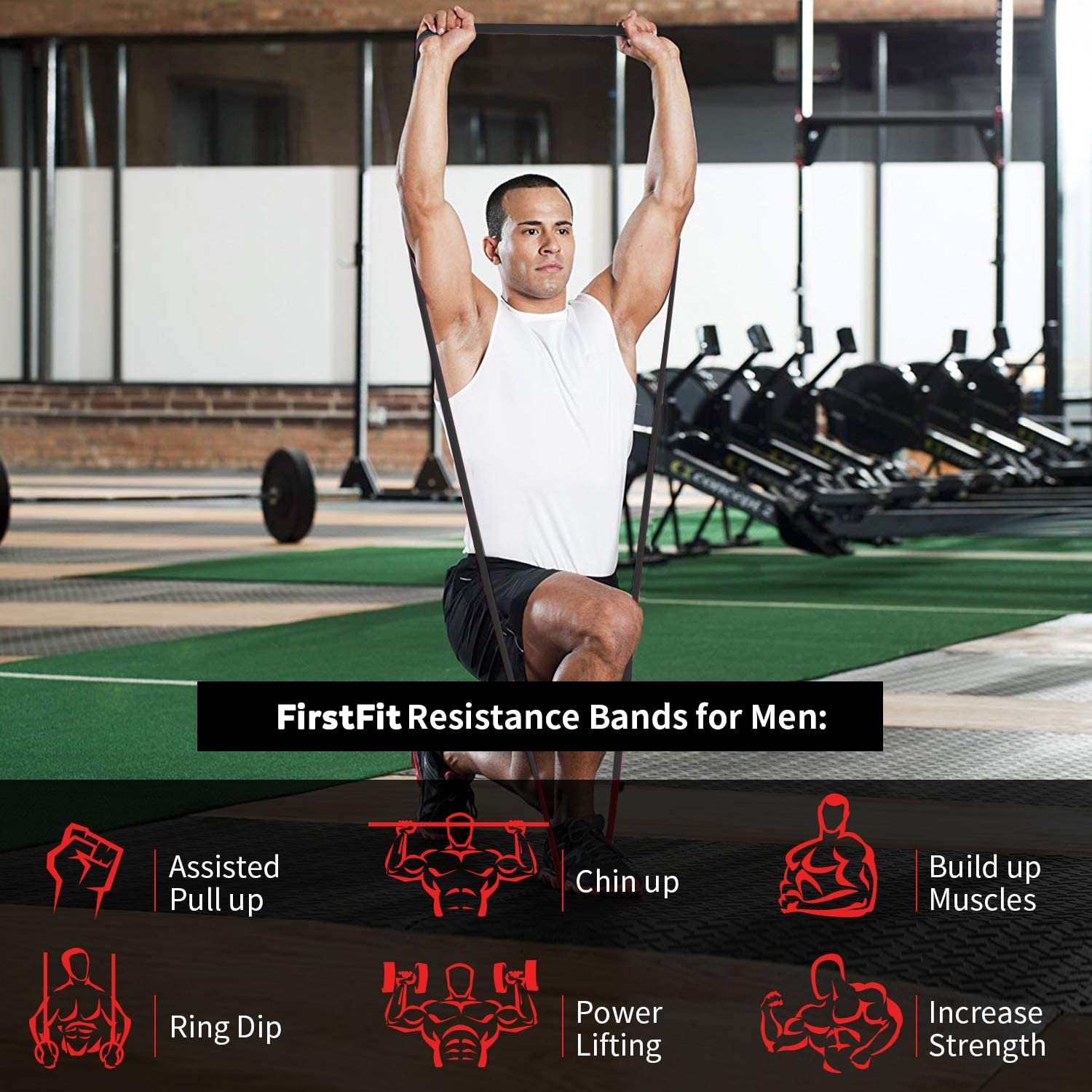 Fitness Resistance Bands for Home Gym, Physical Therapy & Muscle Training - Ideal for Women, Christmas, Valentine'S Day & More, Resistance Bands for Working Out, Home Gym Equipment, Sleek Design, Durable Construction