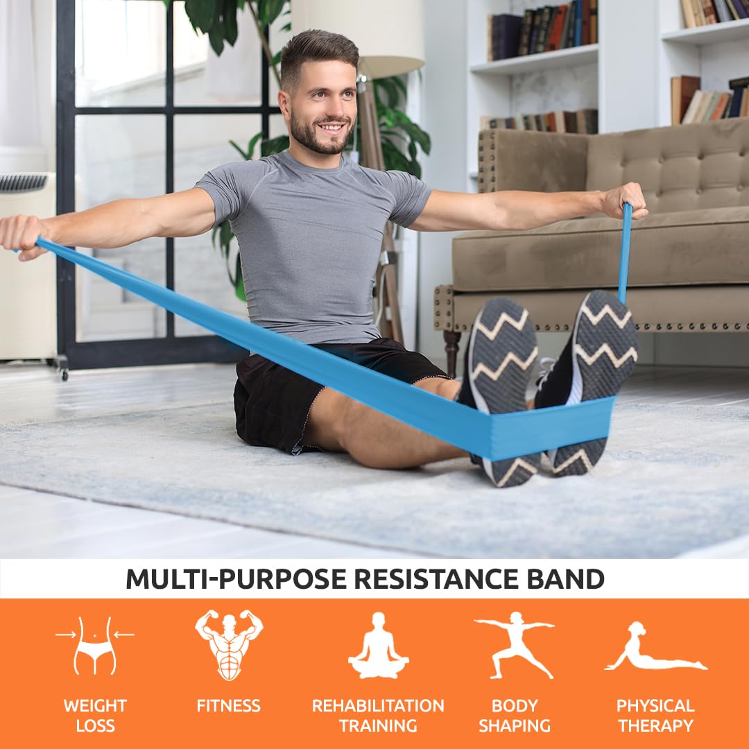 Advanced Yoga Stretching Band - Suitable for full body exercises, stretching bands, yoga exercises, Pilates, and stretching. Ideal for exercise, fitness, resistance bands, elastic bands, and yoga bands with strength and flexibility