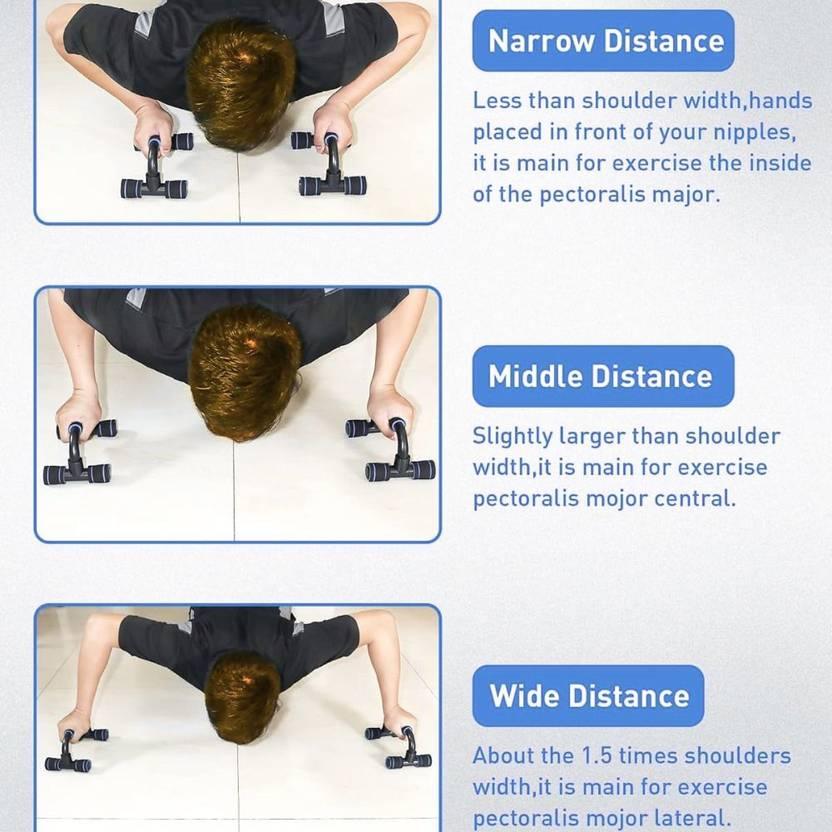 2-Piece Ergonomic Push-Up Bars – Non-Slip Portable Push-Up Stands for Home Strength Training - Shopeleven