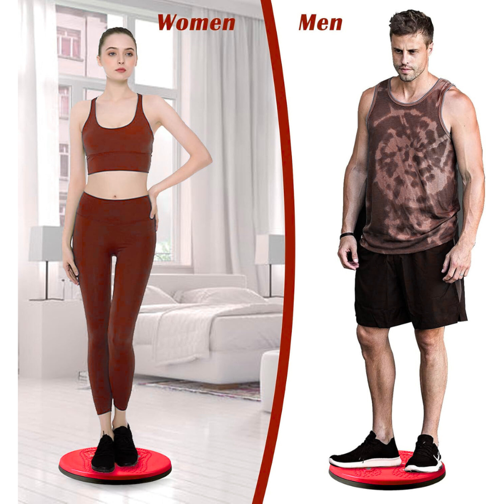 Tummy Twister, Tummy Trimmer, Abs Roller & Shaper, Exercise Machine, Non-Slip Surface, Red