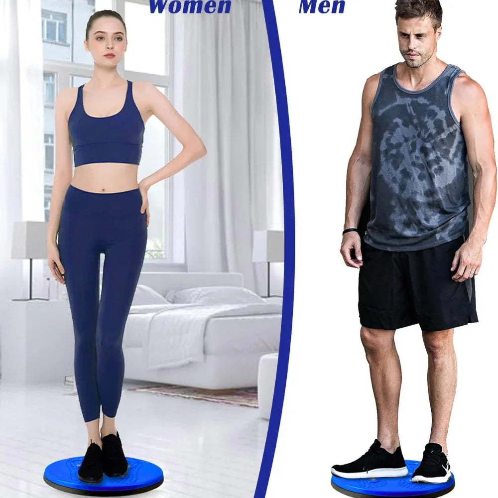 Tummy Twister, Tummy Trimmer, Abs Roller & Shaper, Exercise Machine, Non-Slip Surface, Blue - Shopeleven