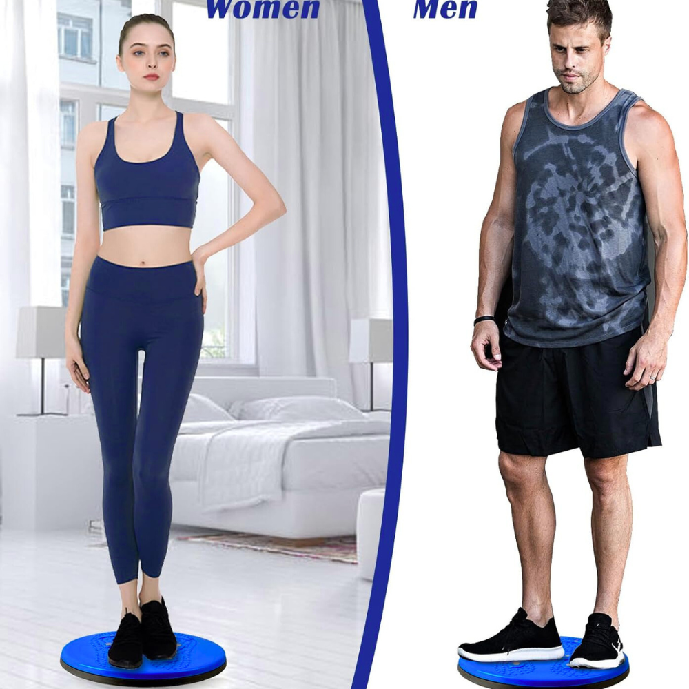 Tummy Twister, Tummy Trimmer, Abs Roller & Shaper, Exercise Machine, Non-Slip Surface, Blue