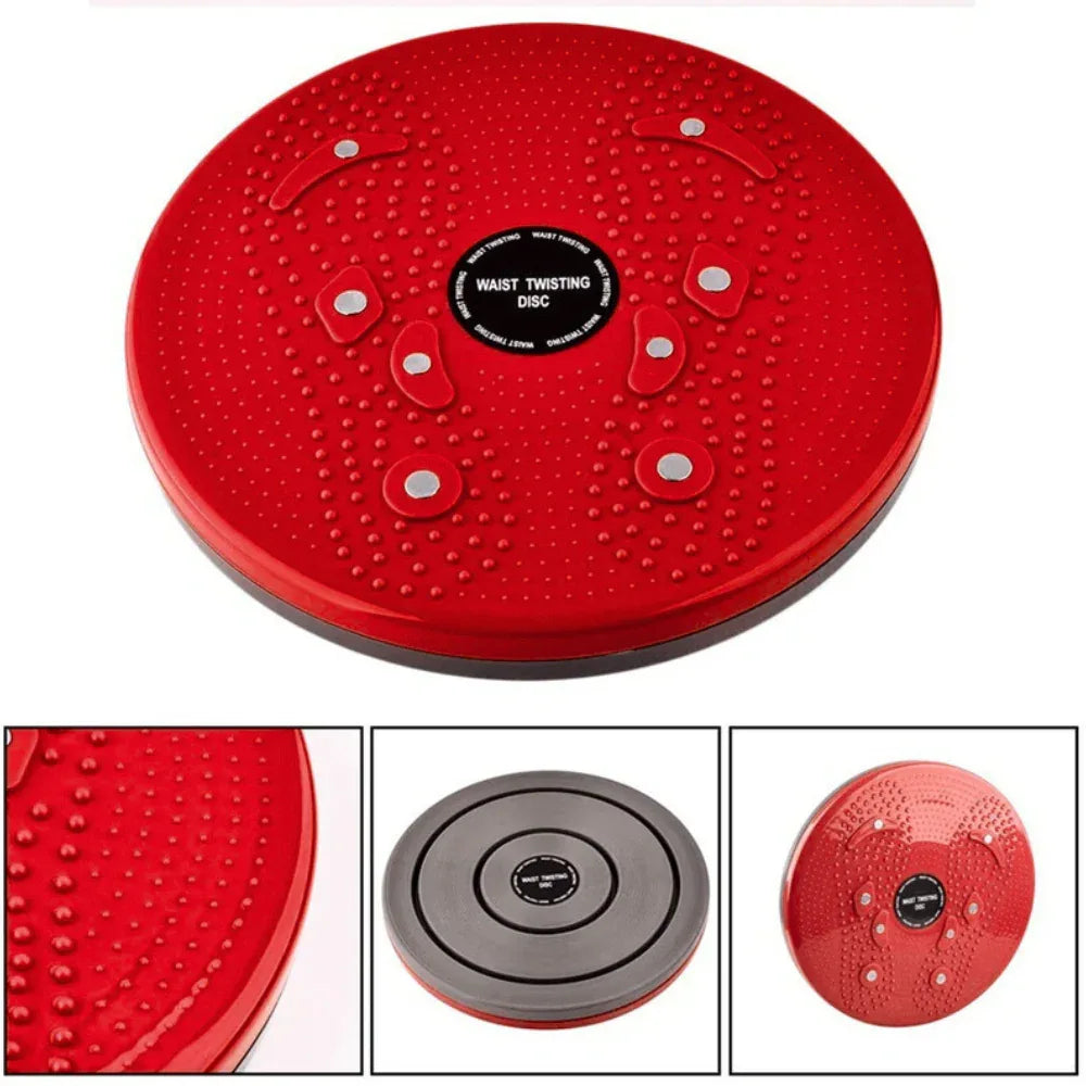 Tummy Twister, Tummy Trimmer, Abs Roller & Shaper, Exercise Machine, Non-Slip Surface, Red - Shopeleven