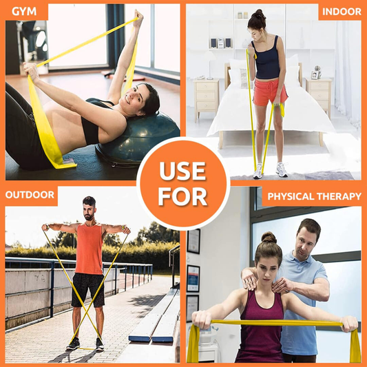 Advanced Yoga Stretching Band - Suitable for full body exercises, stretching bands, yoga exercises, Pilates, and stretching. Ideal for exercise, fitness, resistance bands, elastic bands, and yoga bands with strength and flexibility