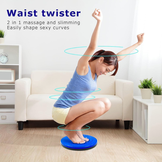 Tummy Twister, Tummy Trimmer, Abs Roller & Shaper, Exercise Machine, Non-Slip Surface, Blue