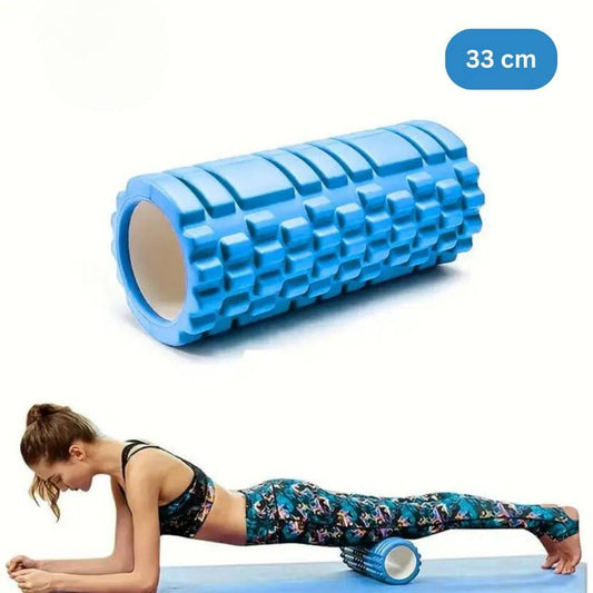 Black EVA Foam Roller – High-Density Trigger-Point Muscle Massager for Deep Tissue, Post-Workout Recovery & Daily Body Care